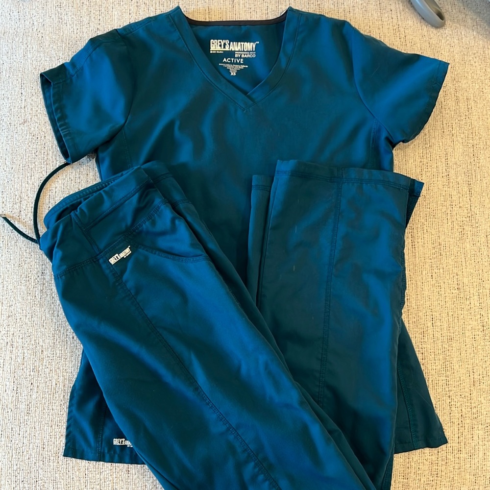 XS Grey’s Anatomy Teal Srub Set
